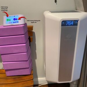 hiệu quả cấp khí tươi của máy lọc không khí AC-160