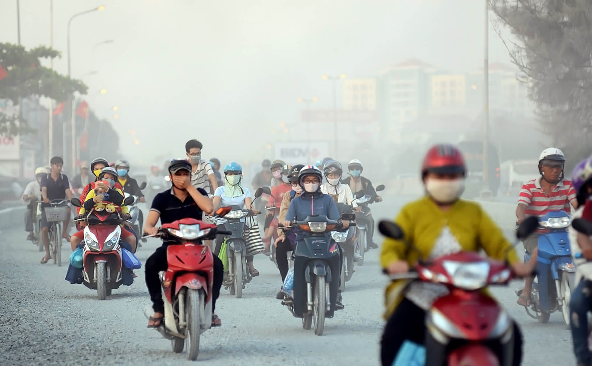 ô nhiễm không khí do khí thải từ phương tiện giao thông