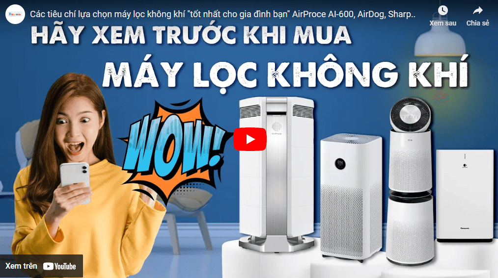 tiêu chí lựa chọn máy lọc không khí 