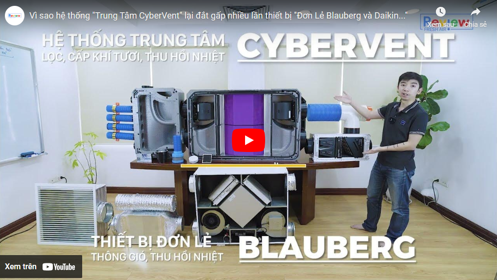 so sánh hệ thống cybervent với Blauberg 