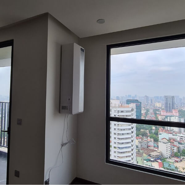 Lắp đặt máy cấp khí tươi gắn tường AirProce SmartVent cách thông gió cho phòng kín_2