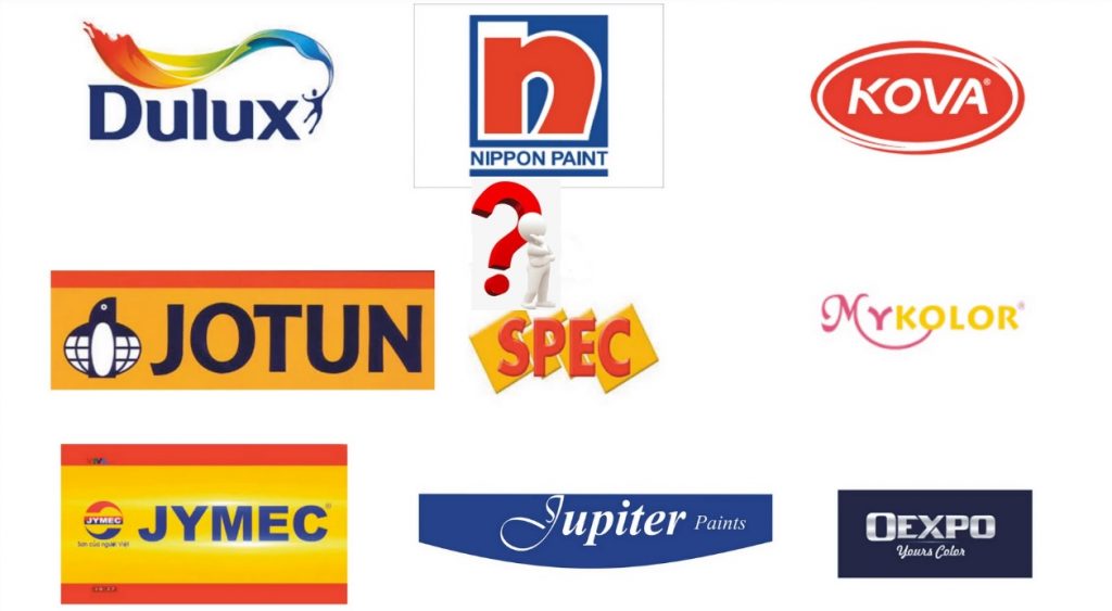 Các nhãn hiệu sơn trên thị trường Việt Nam hiện nay 