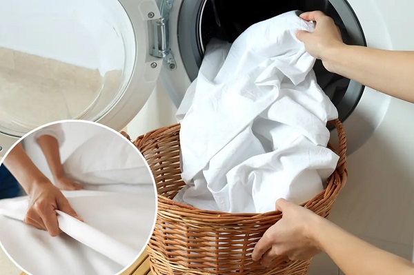 Giặt và xử lý quần áo, chăn ga nghi chứa formaldehit