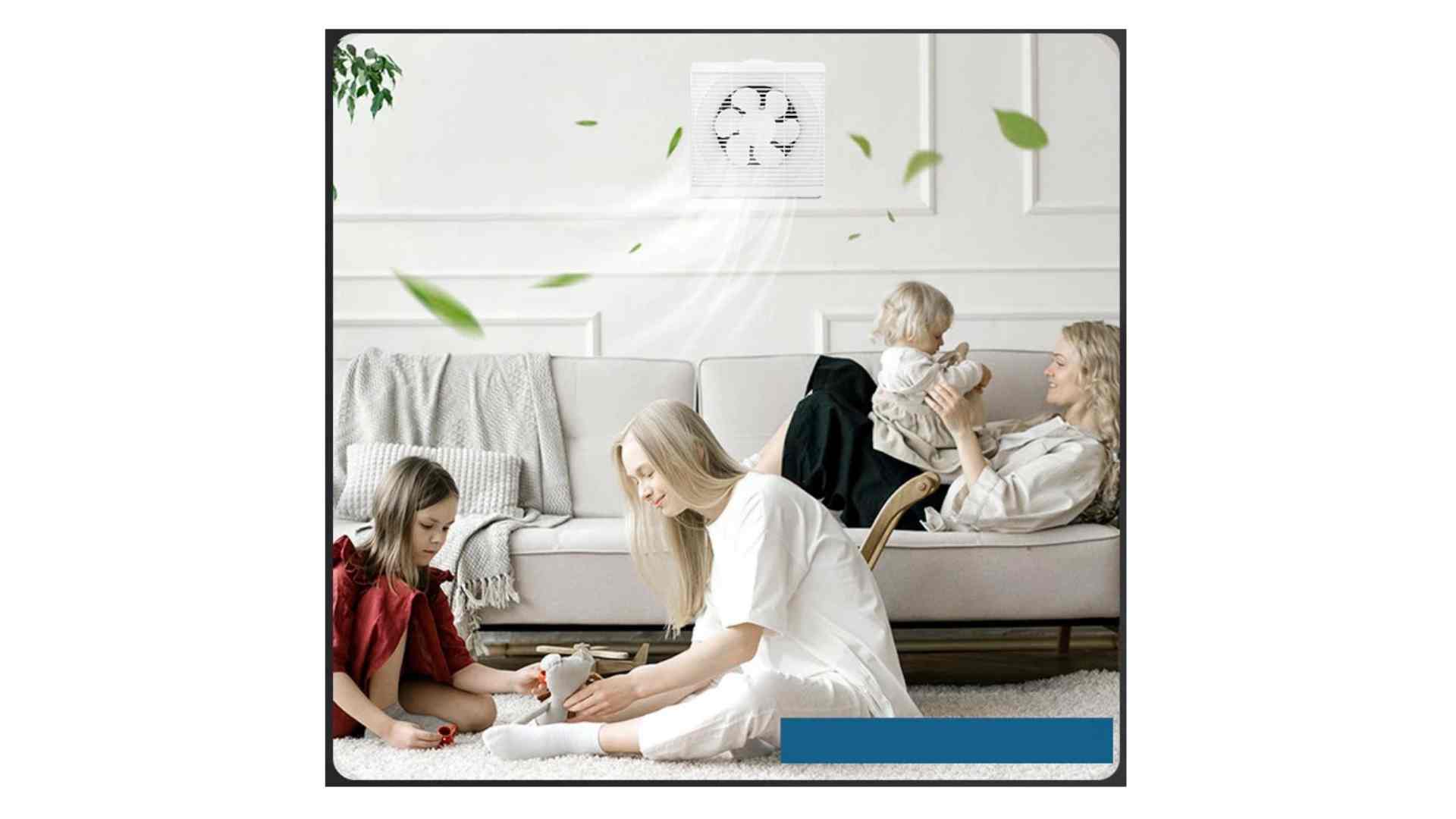 5 Phương pháp thông gió cho phòng ngủ TỐI ƯU: Giải pháp loại bỏ CO2 và Khí độc 3 Thông gió phòng ngủ bằng cách dùng quạt thông gió gắn tường
