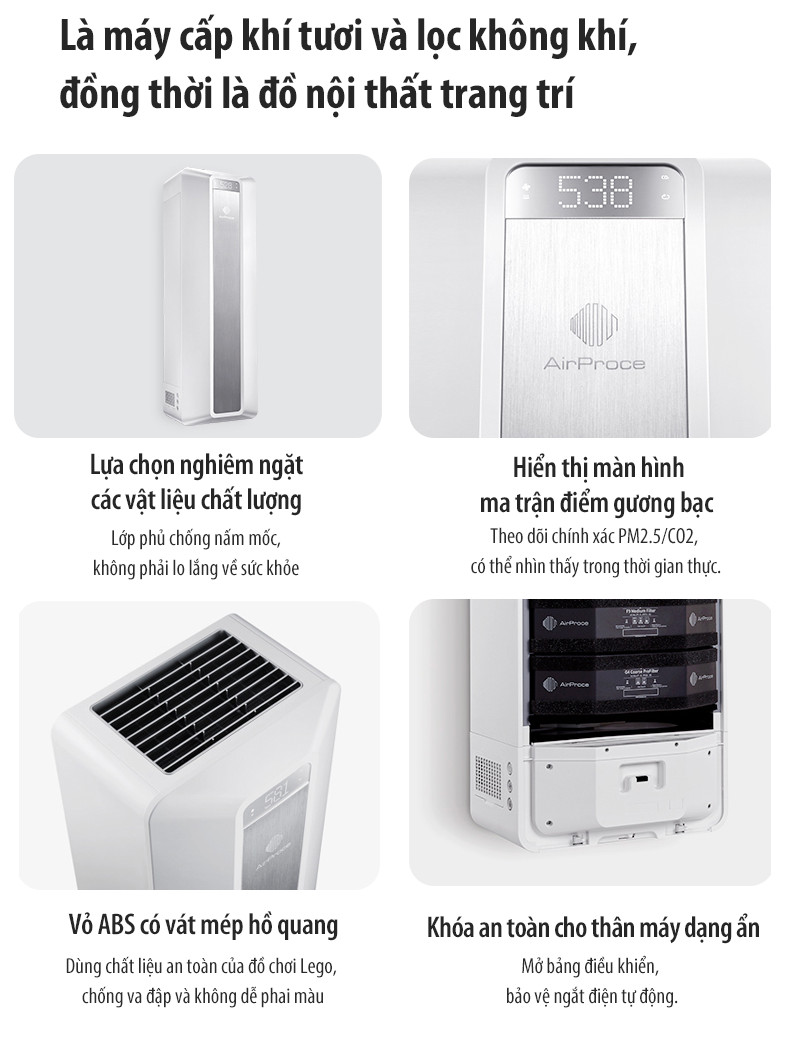 4 lý do vì sao không nên mua máy lọc không khí Nhật bãi 3 AirProce AC-160 – Giải pháp cấp khí tươi tích hợp lọc khí cao cấp
