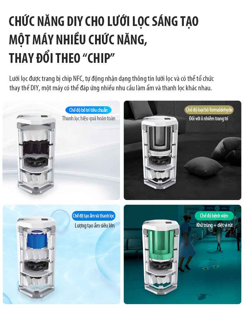 Máy lọc không khí có làm mát không? - Máy lọc không khí Airproce AI 660 tạo ẩm