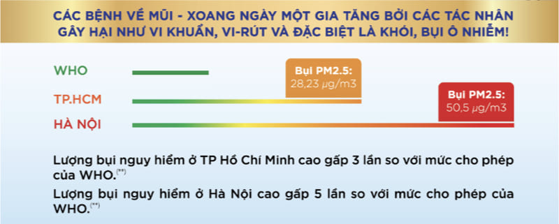 tác hại của bụi mịn 