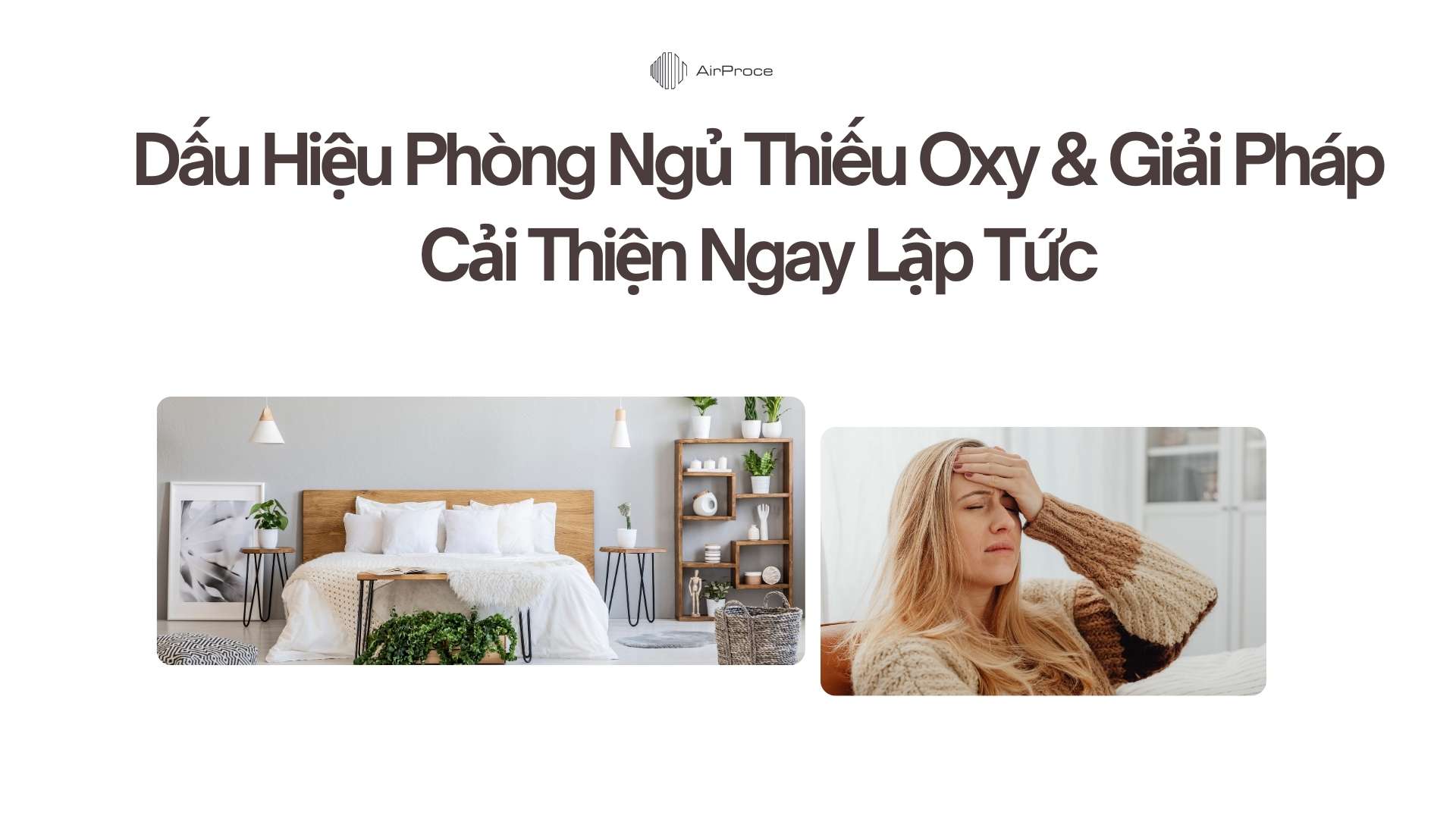 Dấu Hiệu Phòng Ngủ Thiếu Oxy & Giải Pháp Cải Thiện Ngay Lập Tức
