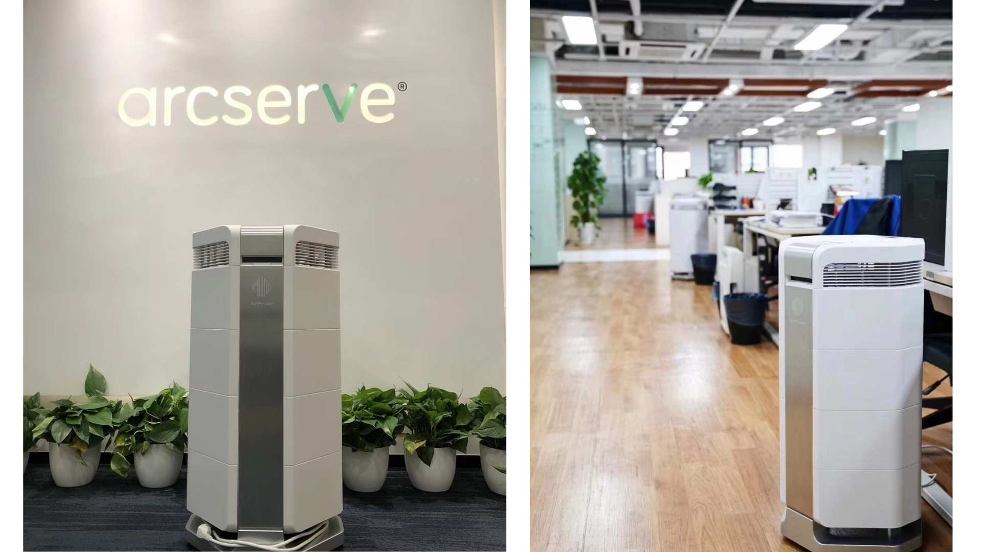 Top 3 máy lọc không khí cho doanh nghiệp uy tín nhất 4 Máy lọc không khí cho doanh nghiệp AI-600 tại văn phòng Arcserve