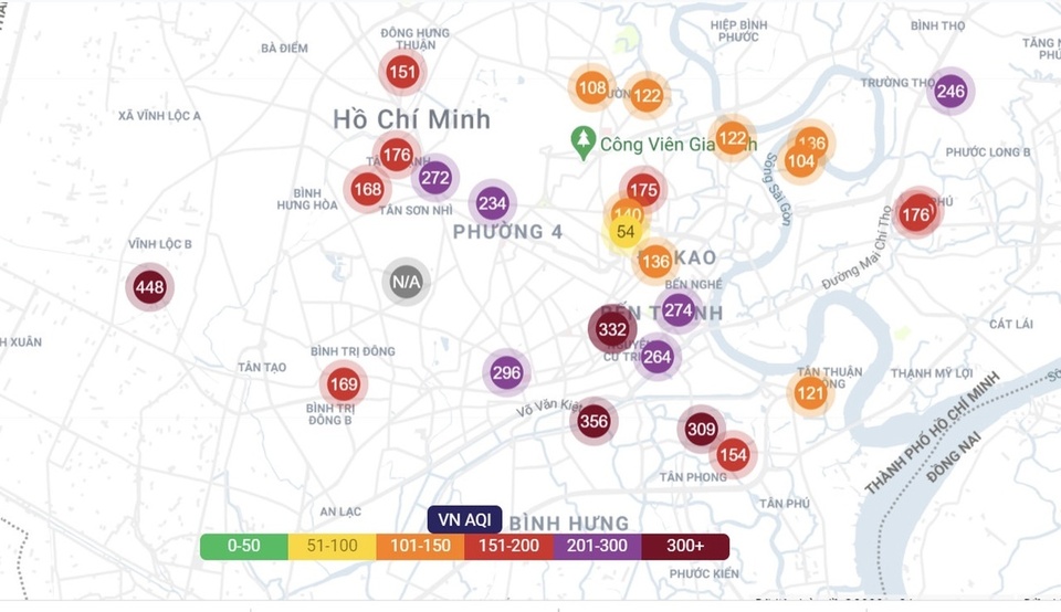 Những con số biết nói về chỉ số AQI 