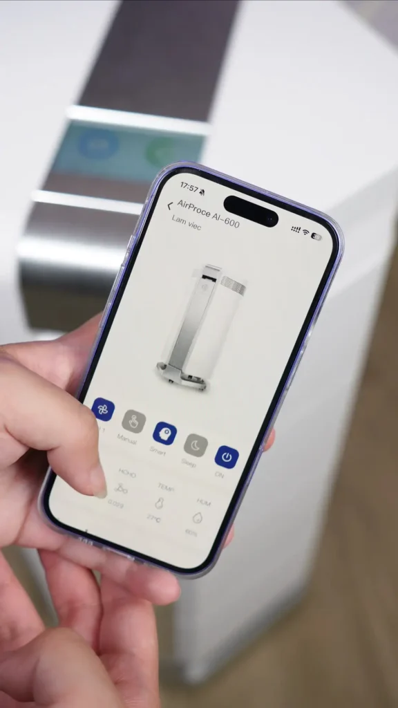 app My AirProce trên điện thoại di động 