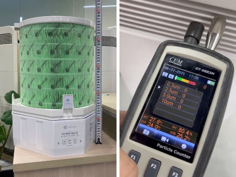 Hít bụi mịn nhiều có sao không: 3 việc làm ngay khi AQI xấu 7 hiệu quả lọc bụi siêu mịn máy lọc không khí AI-730