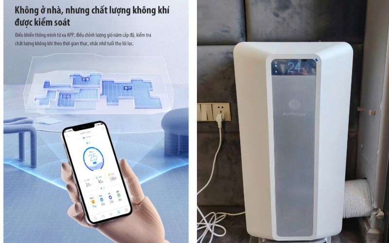 Cảm biến thông minh và App My AirProce