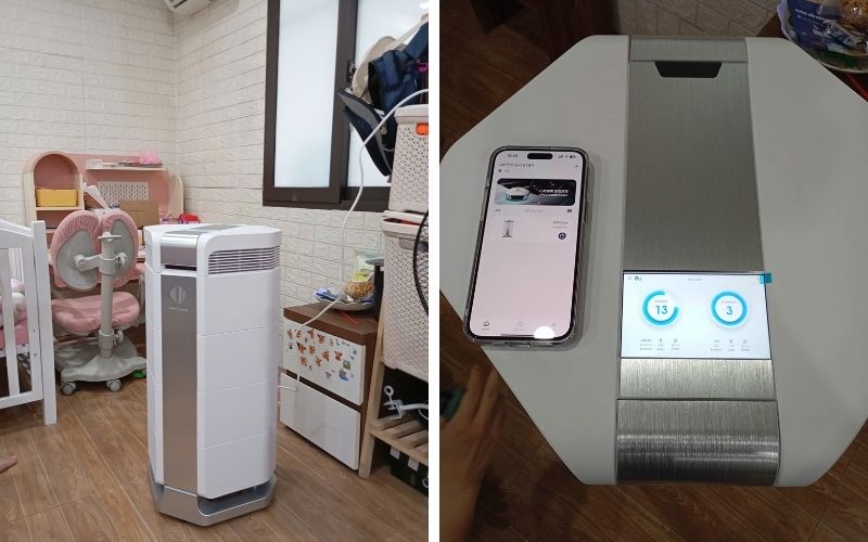 Máy lọc không khí có màng than hoạt tính & HEPA