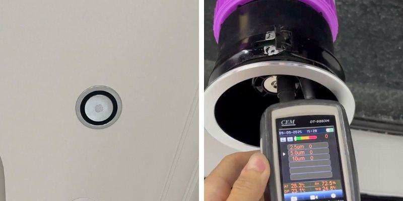 Máy lọc khí biệt thự cao cấp CyberVent cho không gian sống chuẩn sang 7 cửa gió tạo hương thơm hệ thống CyberVent