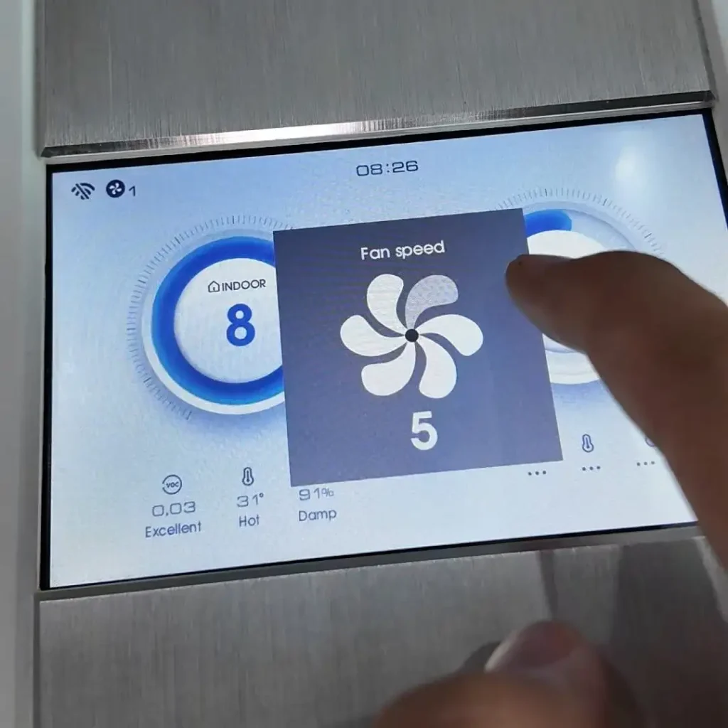 màn hình điều khiển máy lọc không khí AirProce AI-300