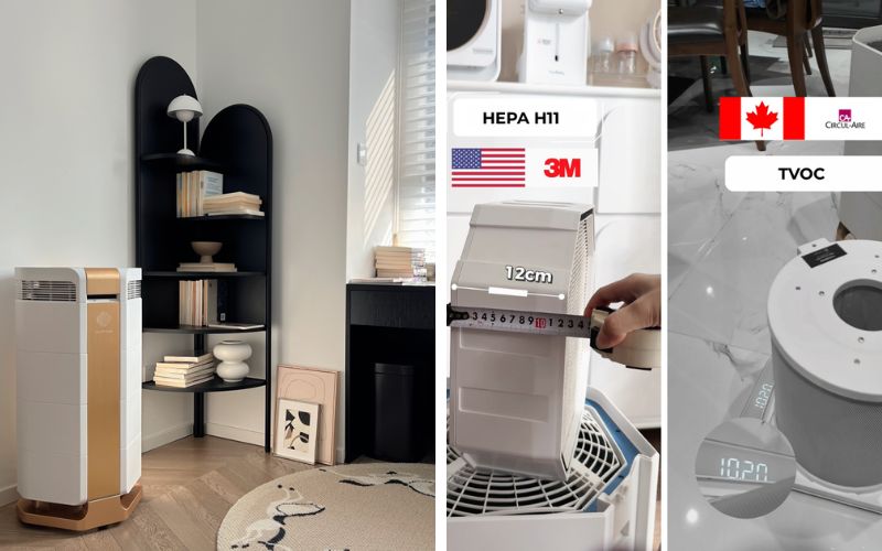 Máy lọc không khí Airproce AI-700 – Khử mùi mạnh kết hợp lọc bụi mịn