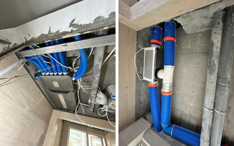 Một hệ thống cung cấp khí tươi cho nhiều phòng và nhiều tầng