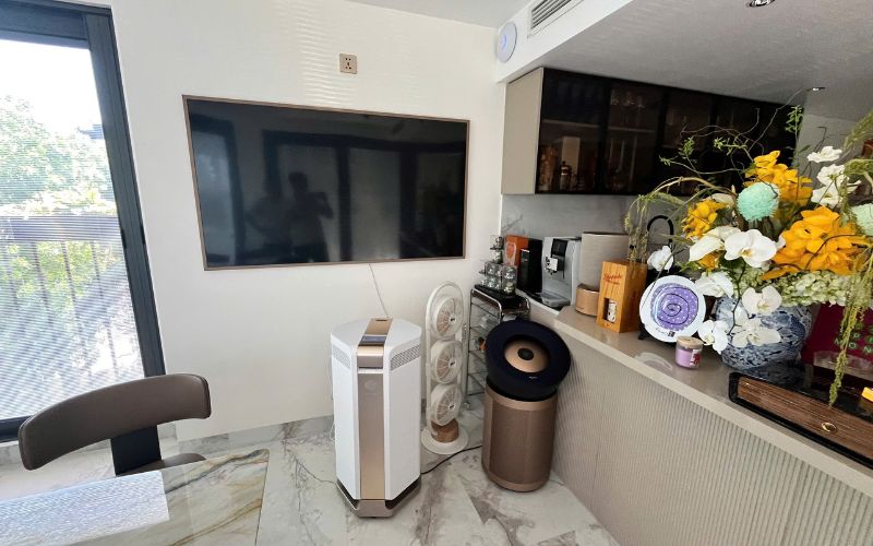 Vị trí đặt máy lọc không khí trong phòng giải trí