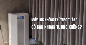 Máy lọc không khí treo tường có cần khoan tường không? 2