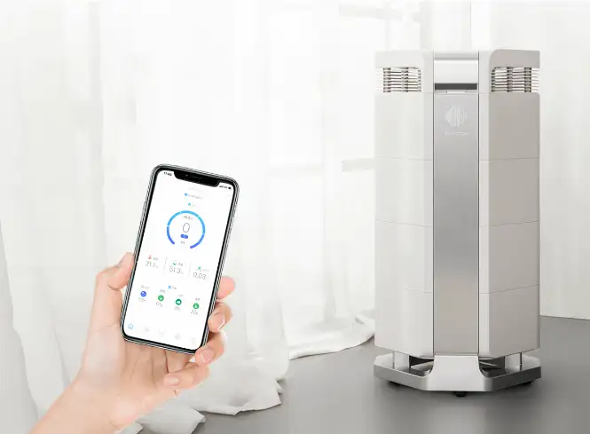 Điều khiển máy từ xa thông qua ứng dụng MyAirProce trên điện thoại