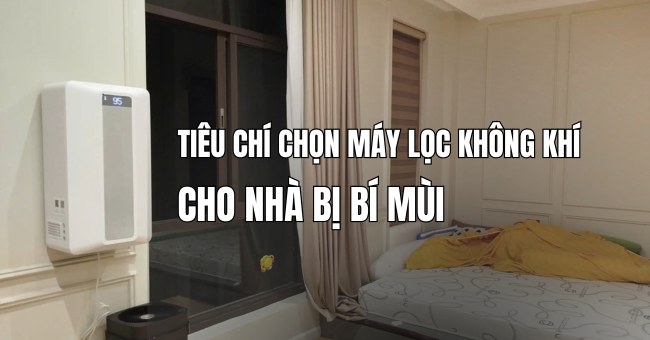 Tiêu chí chọn máy lọc không khí cho nhà bị bí mùi