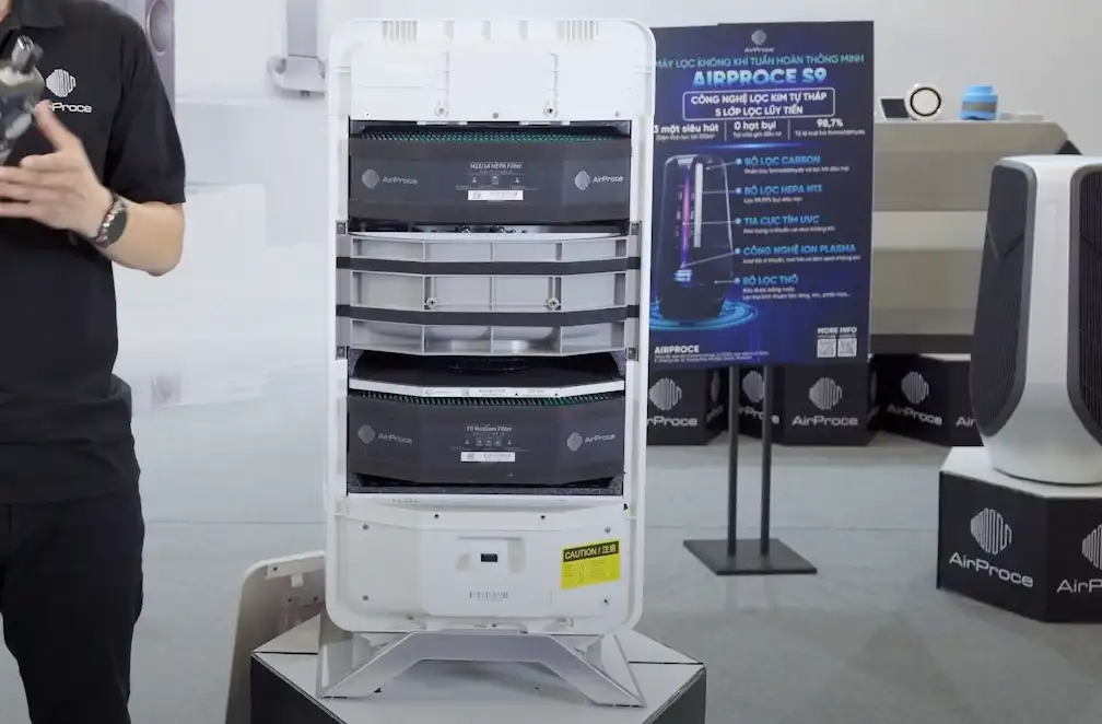 Xử lý nhà ngột ngạt hiệu quả: 5 cách đơn giản giúp không gian luôn thông thoáng 7 Máy sở hữu hệ thống 4 lớp lọc cao cấp, hiệu suất vượt trội