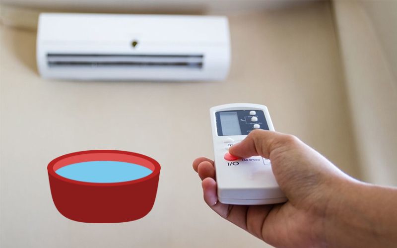 Có nên để chậu nước trong phòng điều hoà không?