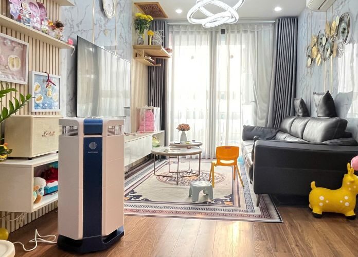 máy lọc không khí tuần hoàn lọc bụi siêu mịn và tạo ẩm AI-660