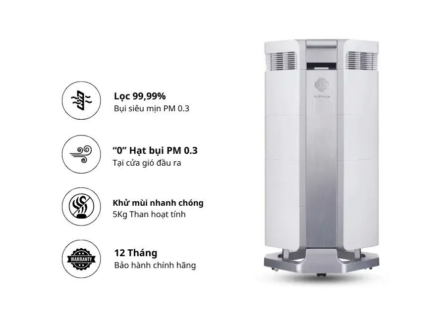 Máy lọc không khí AI-600 được thiết kế tối ưu cho điện áp 220V, phù hợp sử dụng lâu dài trong gia đình