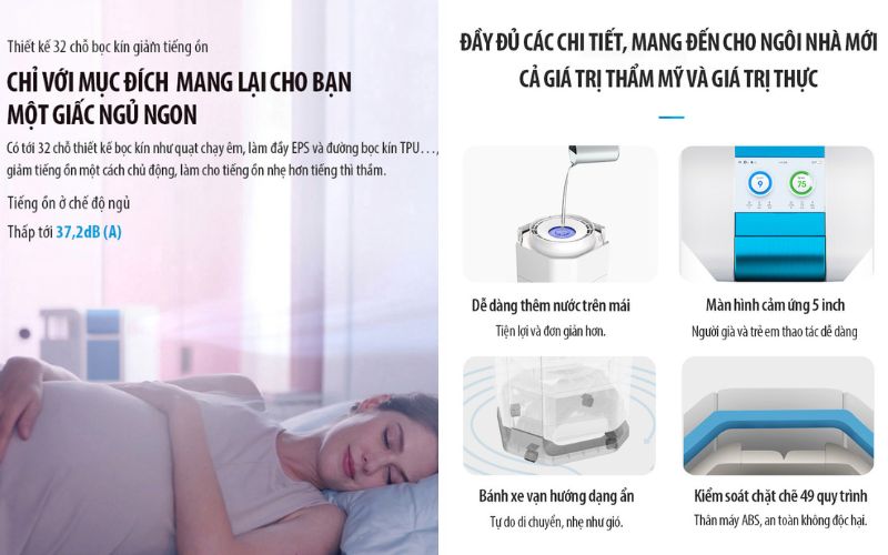 Tạo ẩm sạch – An toàn hơn máy phun sương truyền thống