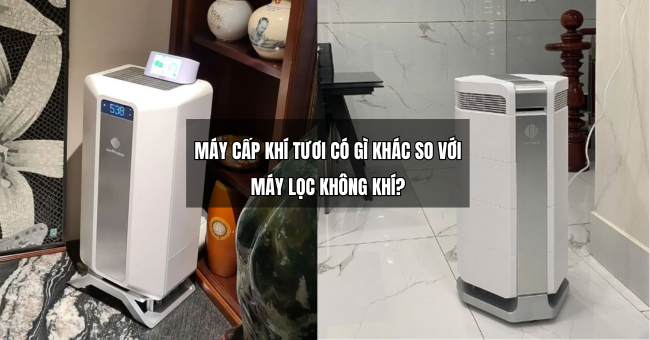 Máy cấp khí tươi có gì khác so với máy lọc không khí?