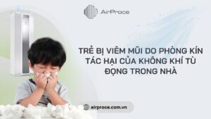 trẻ bị viêm mũi do phòng kín