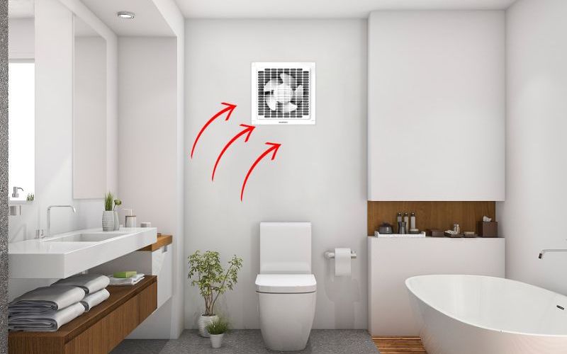 Lợi ích khi lắp quạt thông gió nhà vệ sinh
