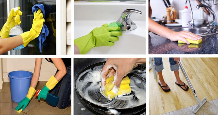 Vệ sinh nhà cửa thường xuyên để giảm bụi trong nhà