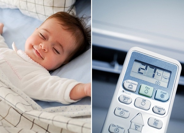 Duy trì nhiệt độ phù hợp để trẻ luôn thoải mái