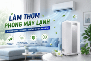 làm thơm phòng máy lạnh