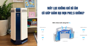 Máy lọc không khí bù ẩm có giúp giảm bụi mịn PM2.5 không?