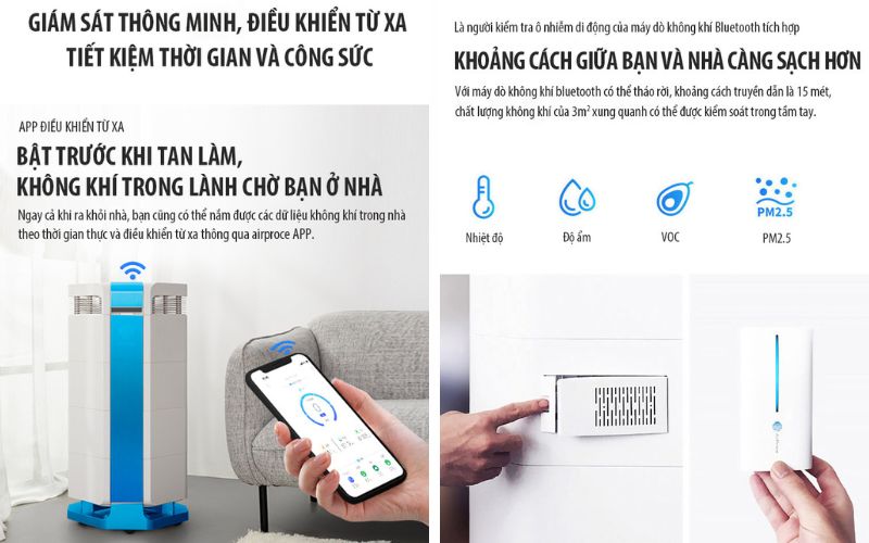 Máy lọc không khí tuần hoàn và tạo ẩm AI 660