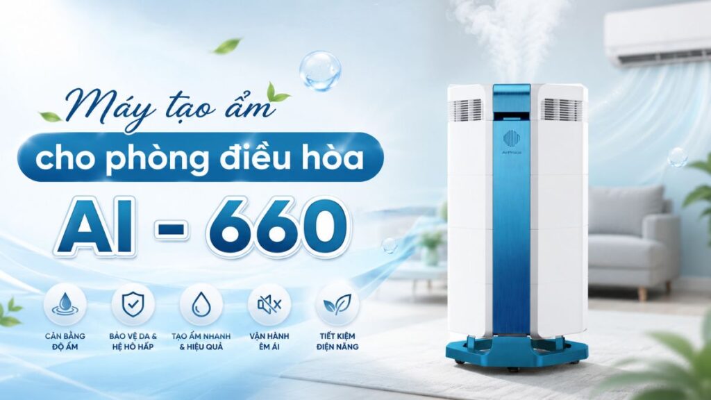 máy tạo ẩm cho phòng điều hoà
