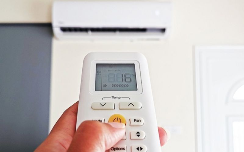 Chỉnh nhiệt độ điều hoà quá thấp