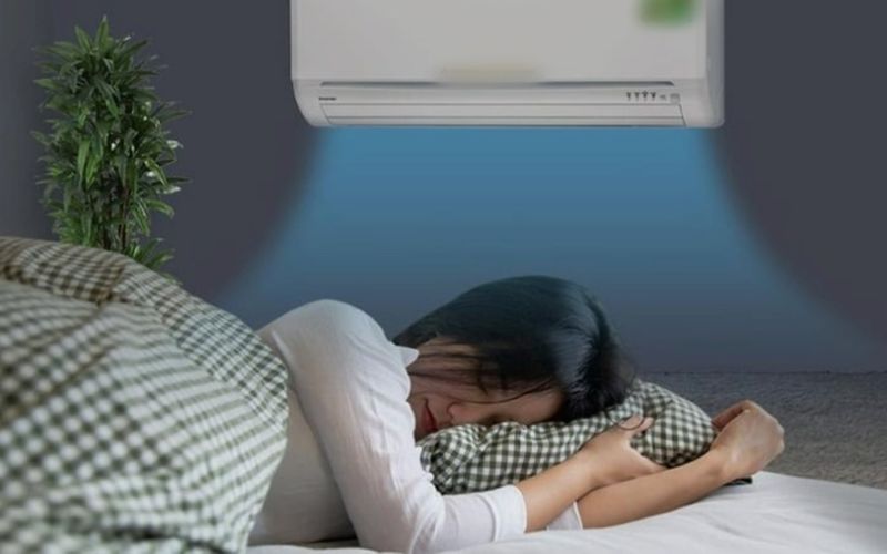 Bật điều hoà xuyên đêm không dùng chế độ ngủ