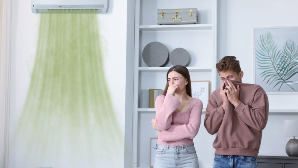 phòng máy lạnh bị hôi