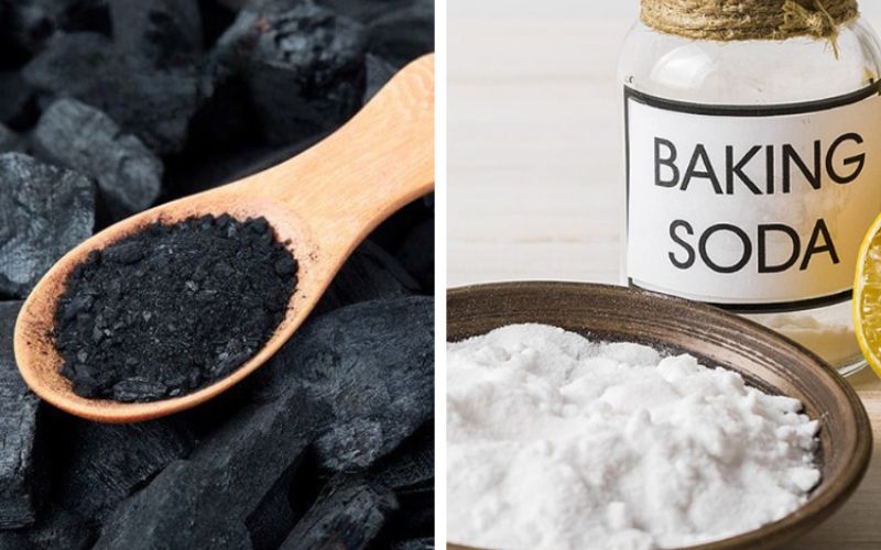 Sử dụng than hoạt tính hoặc baking soda