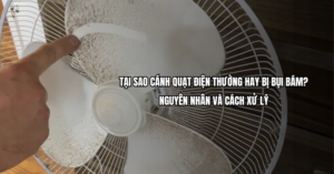 Tại sao cánh quạt điện thường hay bị bụi bám?