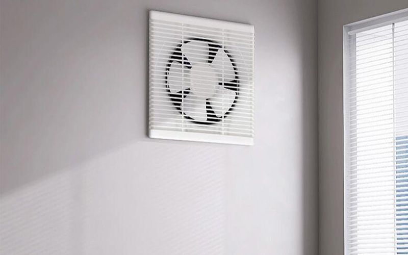 Các vị trí lắp quạt thông gió phòng ngủ phổ biến hiện nay
