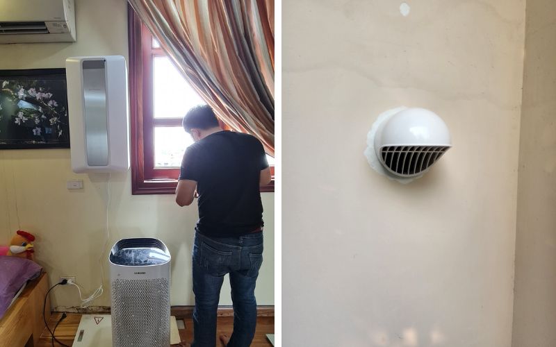 Kết hợp máy lọc không khí