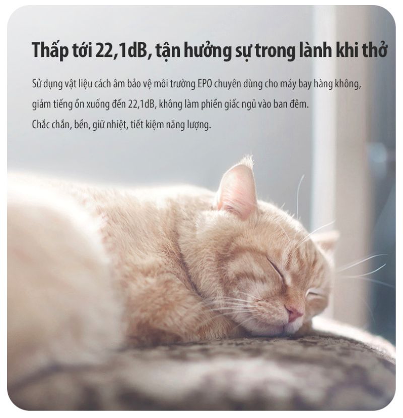 Máy lọc không khí cho phòng khách 30m2 đáng mua hàng đầu hiện nay 9 Động cơ EC từ Đức vận hành ổn định và tiết kiệm điện