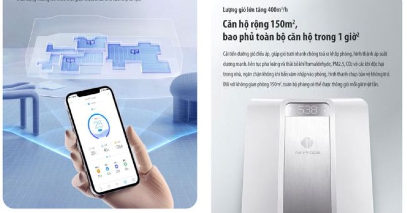 Penthouse căn hộ cao tầng cần máy lọc không khí không? Sự thật về bụi mịn PM2.5 7 AirProce AC-360 – Giải pháp cấp khí tươi kết hợp lọc không khí cho penthouse dưới 160m²