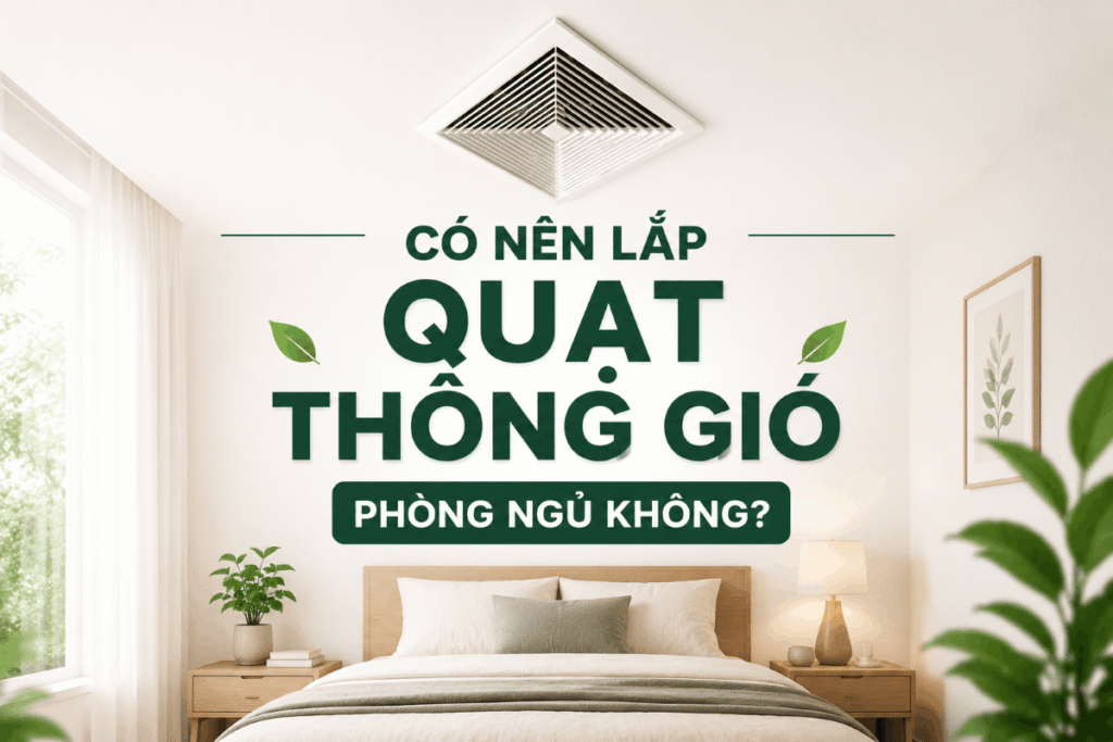 quạt thông gió phòng ngủ